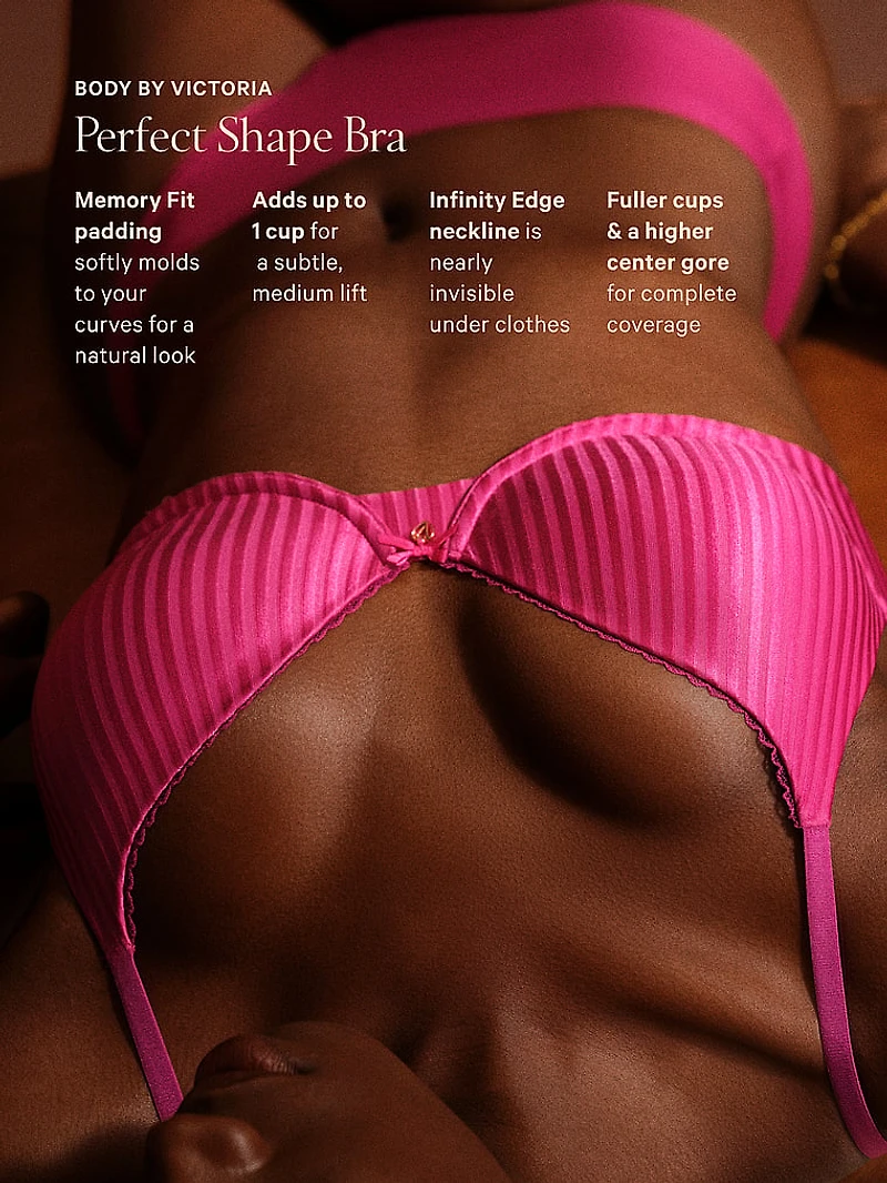 Perfect Shape Push-Up Lace-Trim Bra