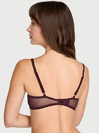 Laces Out Embroidery Unlined Semi Open-Cup Balconette Bra
