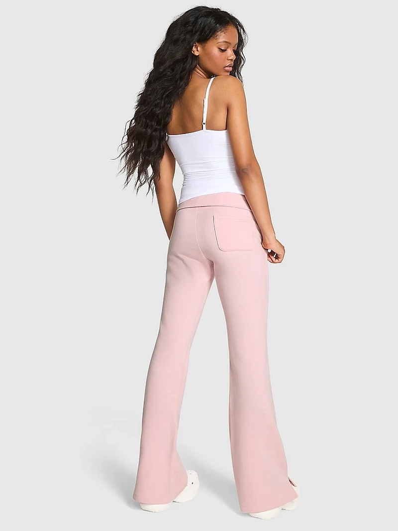 Ivy Fleece Foldover Flare Sweatpants