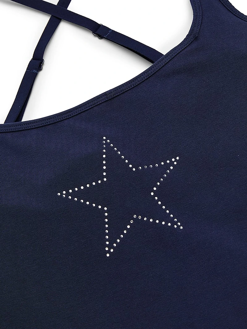 All-Day Cotton Square-Neck Bra Tank