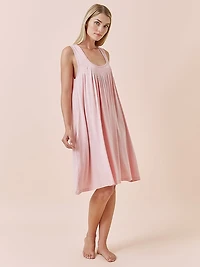 Kate Modal Pleat Front Midi Length Nightie