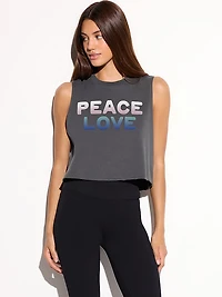 Peace Love Spirit Crop Tank