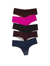 5-Pack No-Show Thong Panties