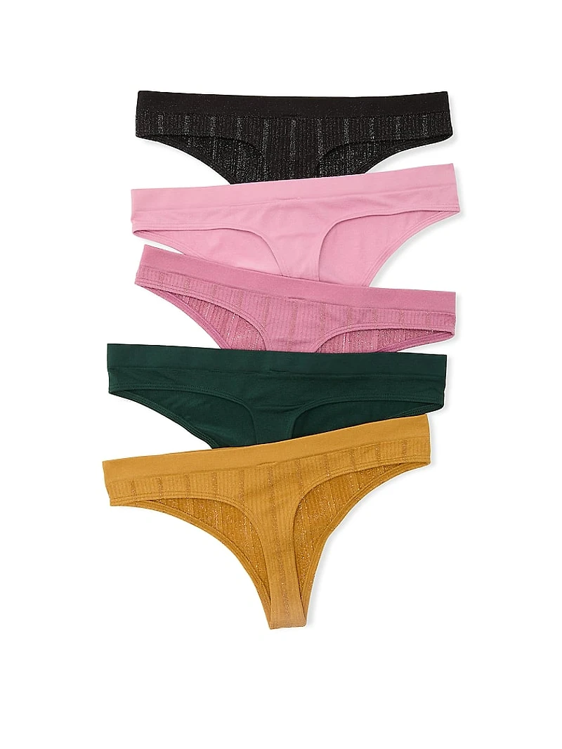 5-Pack Seamless Thong Panties