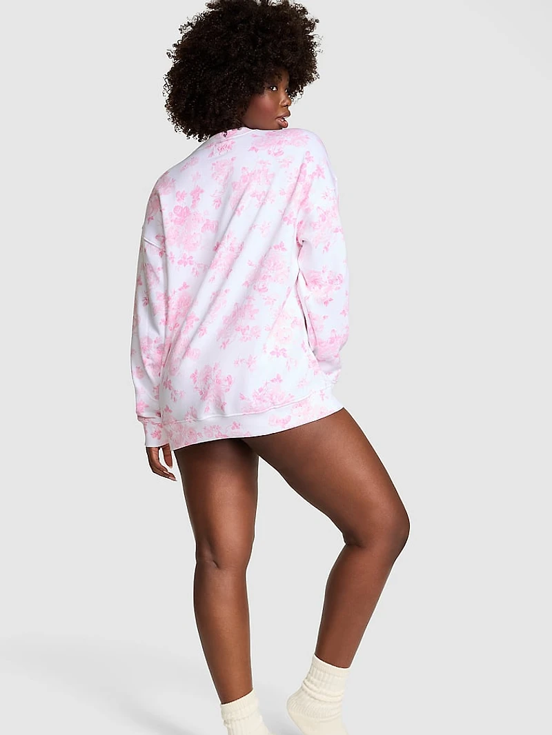 PINK x LoveShackFancy Oversized Crew Sweatshirt
