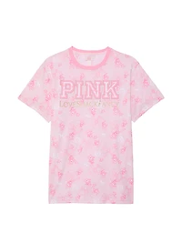 PINK x LoveShackFancy Campus Cotton Tee