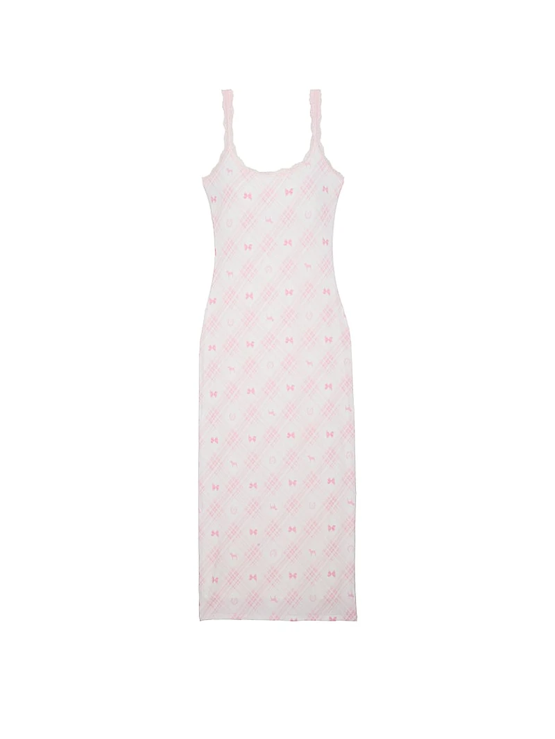 PINK x LoveShackFancy Modal Midi Dress