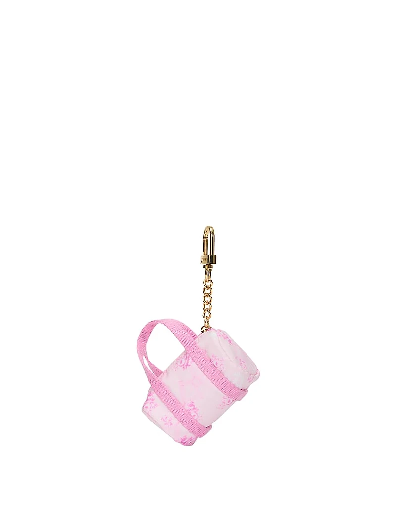 PINK x LoveShackFancy Mini Duffle Keychain Charm