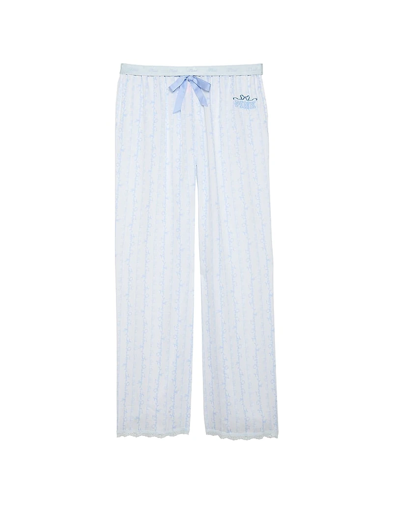 PINK x LoveShackFancy Silky Sleep Pants