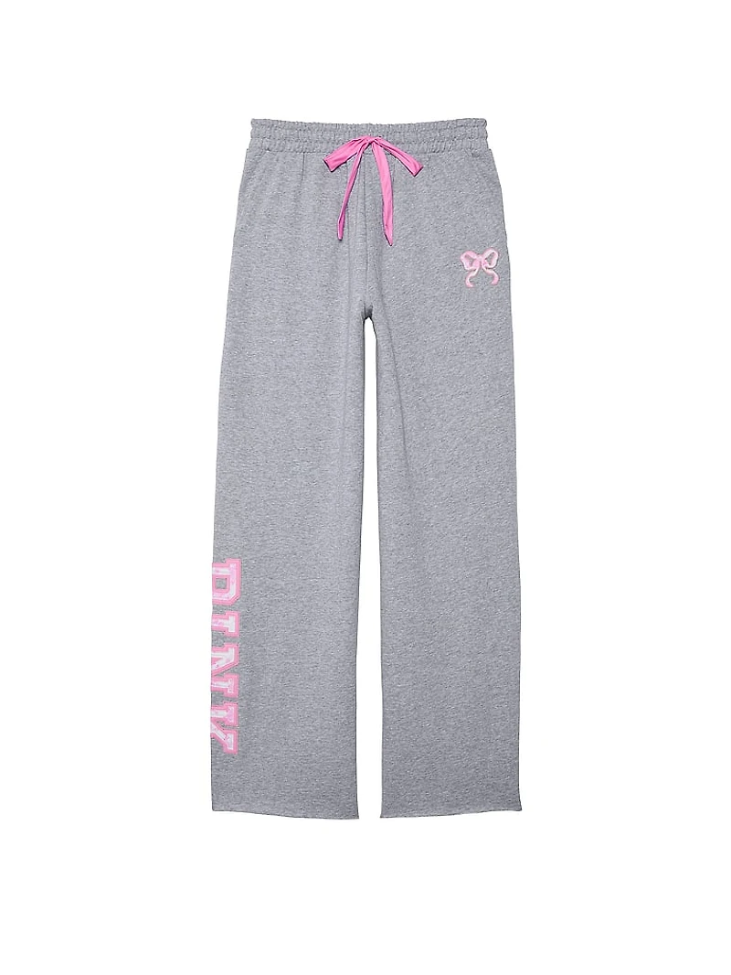 PINK x LoveShackFancy Wide-Leg Sweatpants