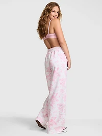 PINK x LoveShackFancy Wide-Leg Sweatpants