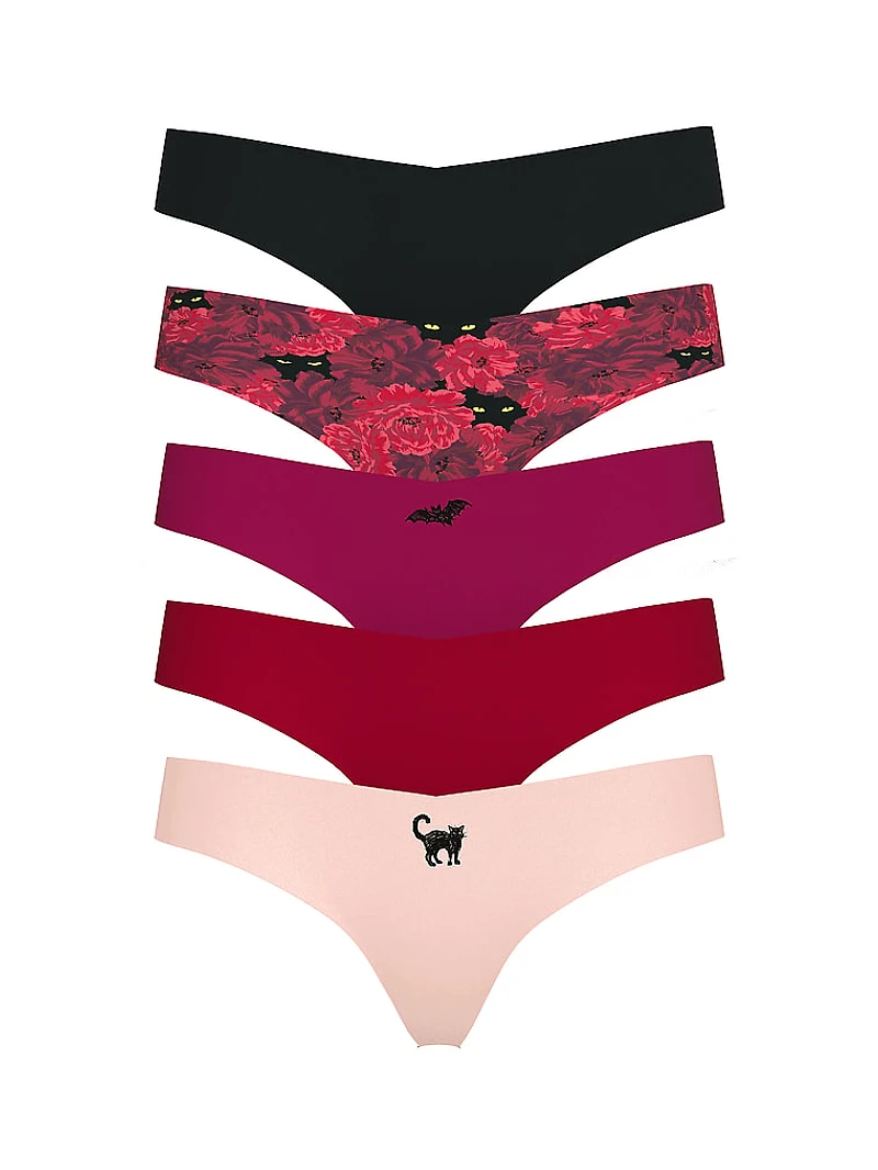 7-Pack No-Show Thong Panties