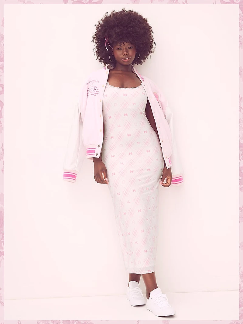 PINK x LoveShackFancy Modal Midi Dress