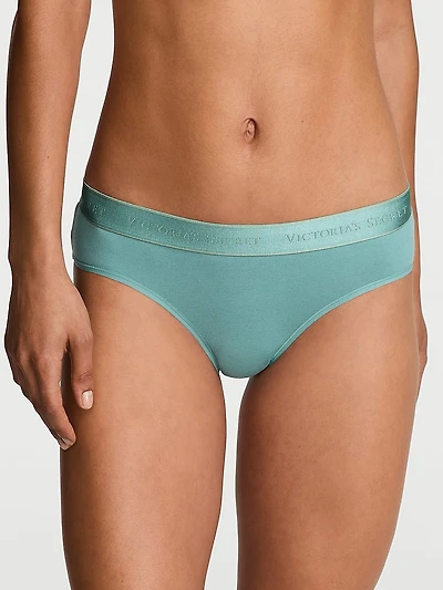Sheer Heritage Logo Hiphugger Panty