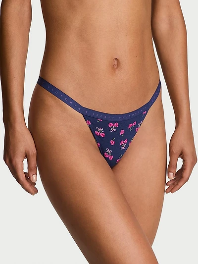 Stretch Cotton V-String Panty