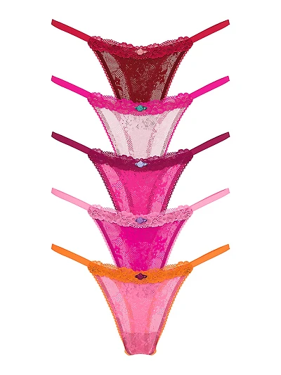 5-Pack Lacie String Thong Panties
