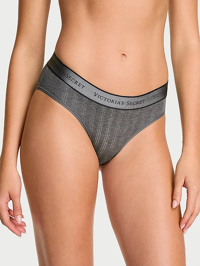 Sheer Heritage Logo Hiphugger Panty