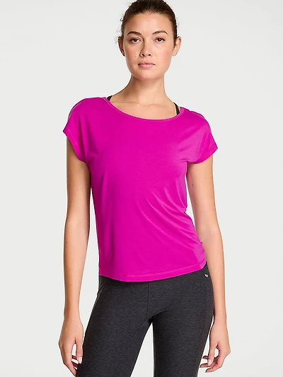 VSX Drapey Knit Open-Back Tee