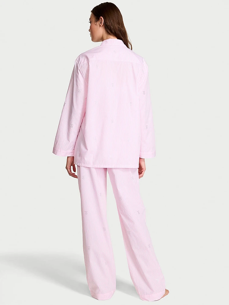 Heritage Cotton Shine Oversized Long Pajama Set