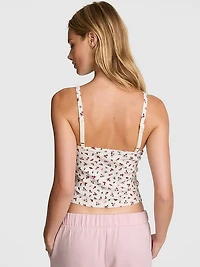 Pointelle Henley Cami