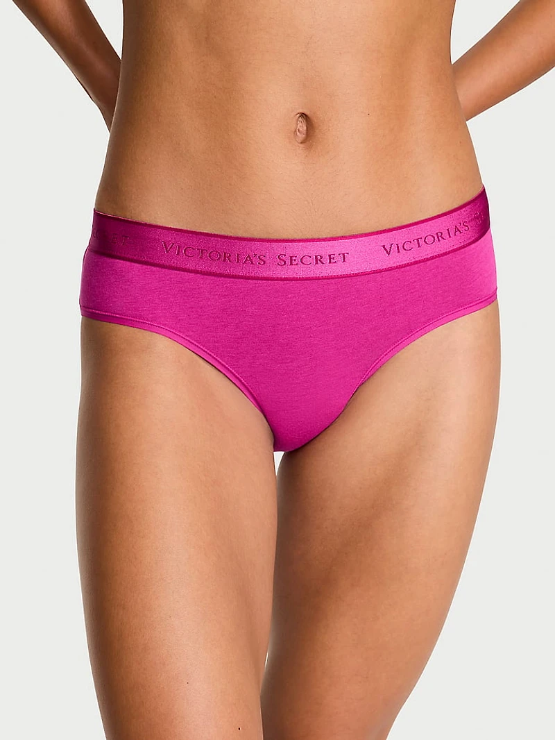 Logo Cotton Hiphugger Panty
