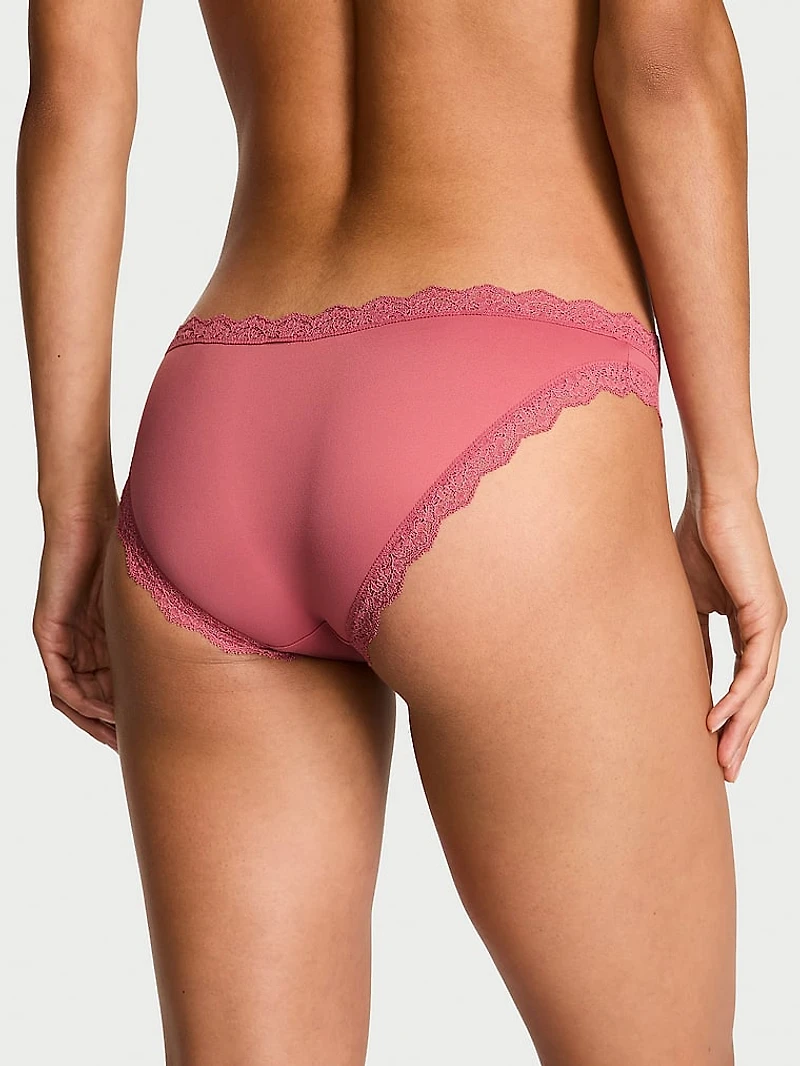 Lace-Trim String Bikini Panty