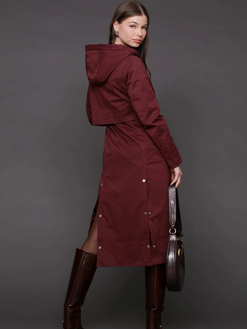 Maxi Hooded Anorak Coat