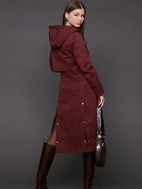 Maxi Hooded Anorak Coat