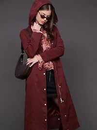 Maxi Hooded Anorak Coat