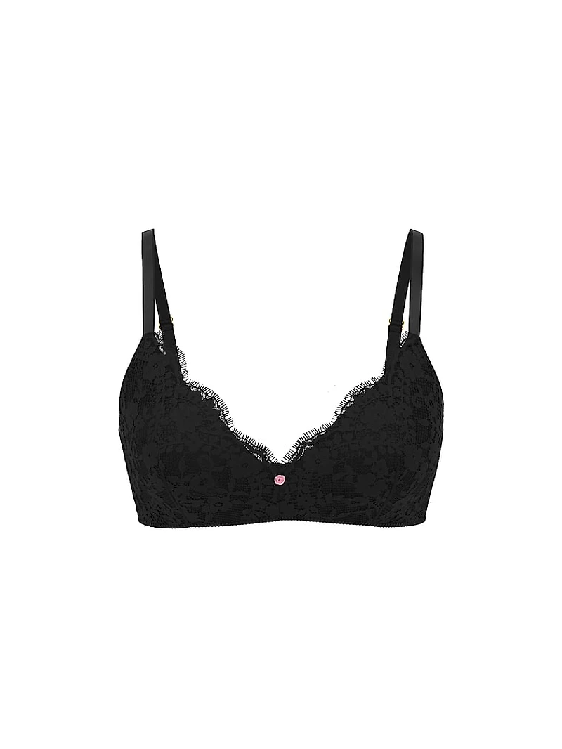 Lace Wireless Push-Up Bra