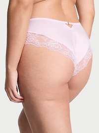 Mesh High-Leg Crotchless Cheeky Panty