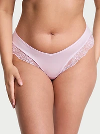 Mesh High-Leg Crotchless Cheeky Panty