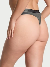 Logo Cotton Thong Panty