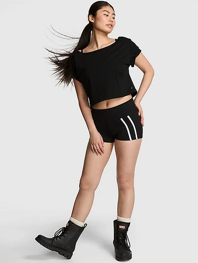 Relay Colorblock Foldover Micro Shorts