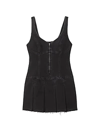 Denim by PINK Front-Zip Corset Dress