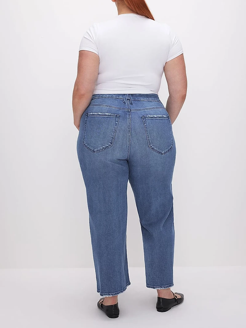 Good Waist Cropped Palazzo Jeans