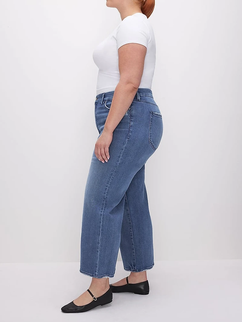 Good Waist Cropped Palazzo Jeans