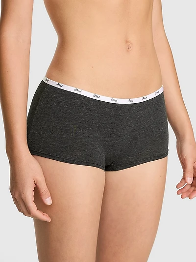 Logo Cotton Boyshort Panty