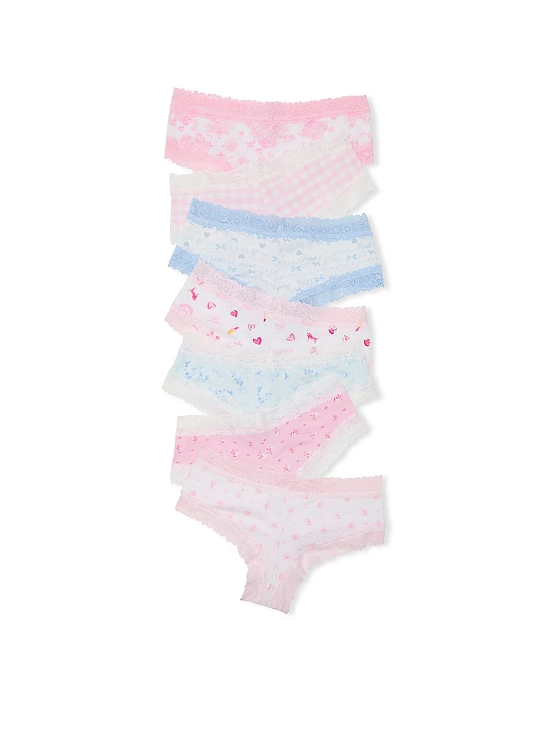 PINK x LoveShackFancy 7-Pack Cheeky Panties