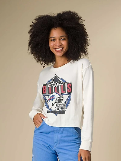 New York Jets Helmet Crop Fleece