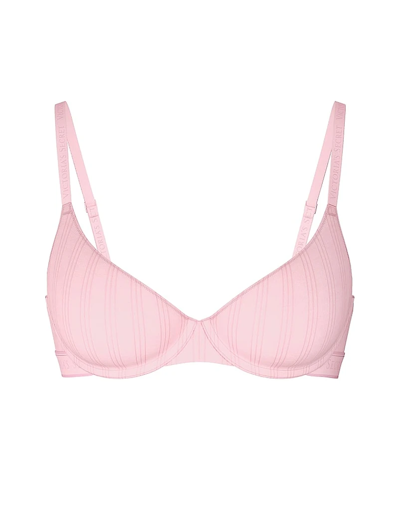 Cotton Unlined Scoop Strappy Bra