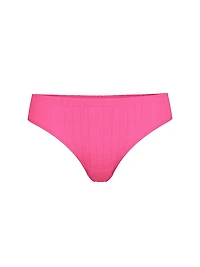 Seamless Lace-Trim Thong Panty