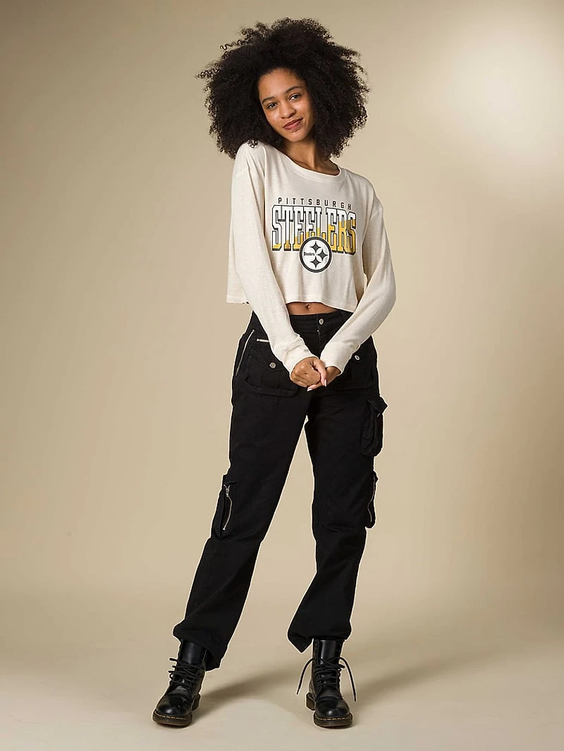 Pittsburgh Steelers Slant Crop Thermal