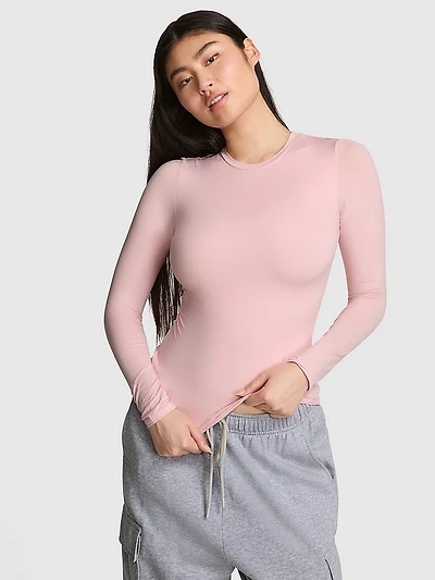 Bling Base Stretch Long-Sleeve Tee