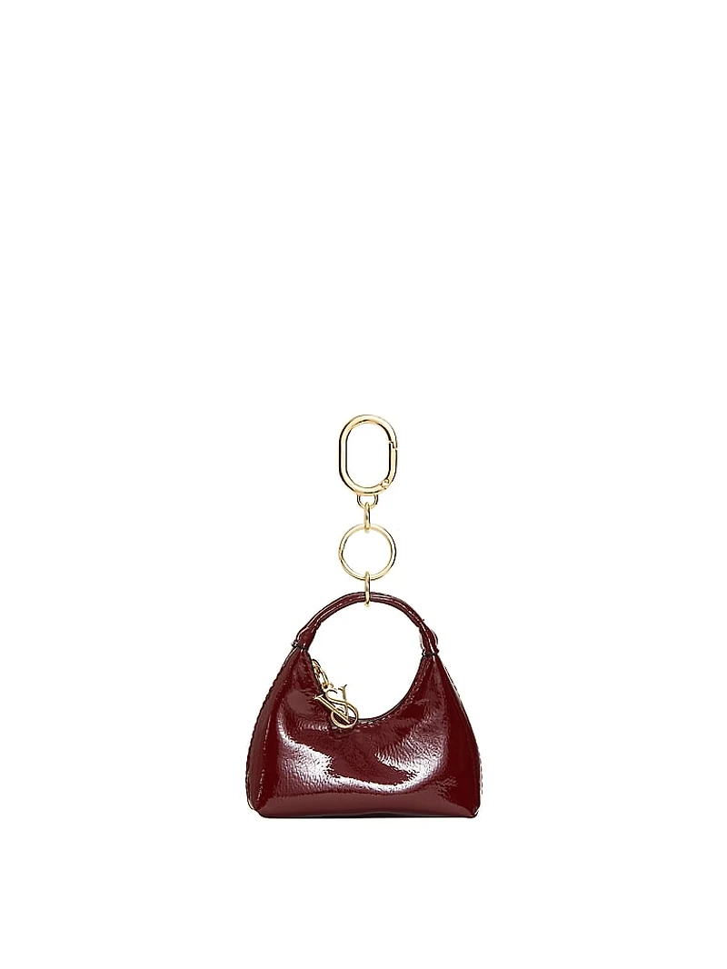 Silk Tie Tassel Bag Charm Keychain