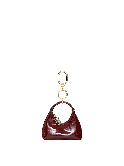 Silk Tie Tassel Bag Charm Keychain
