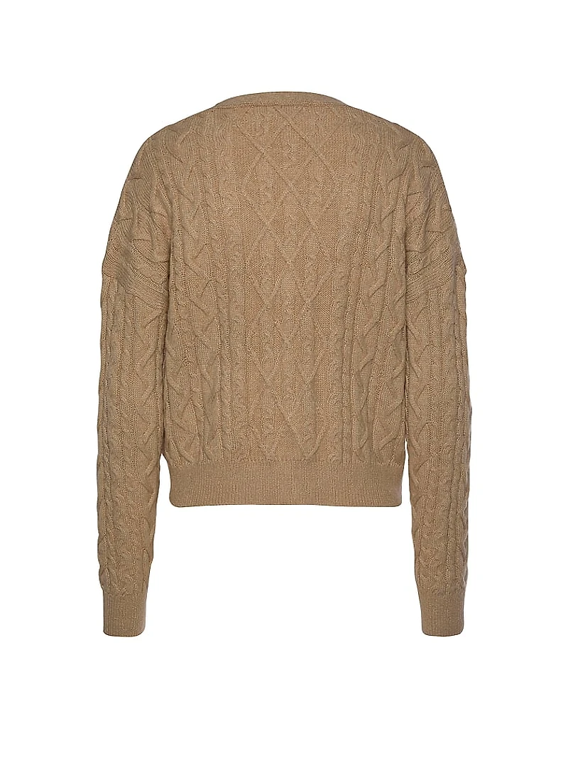 Cable Knit Buttoned Cardigan
