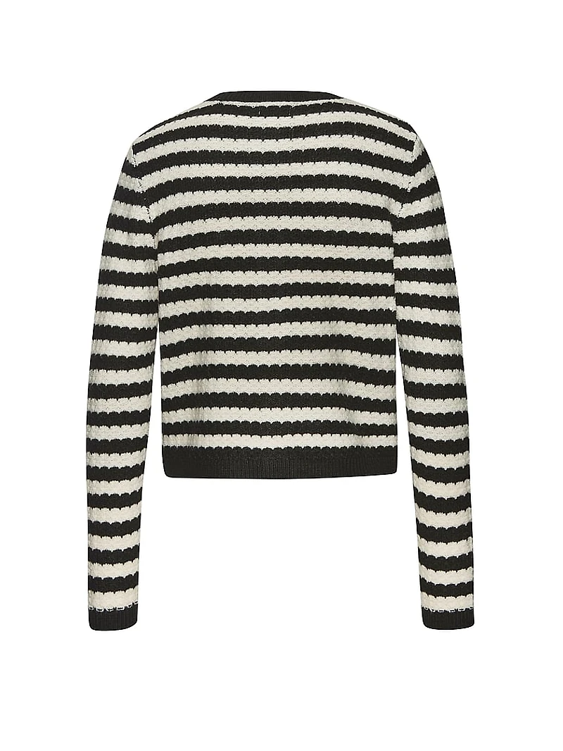 Striped Knitted Cardigan