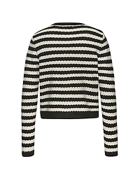 Striped Knitted Cardigan