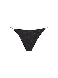 Logo Cotton Scoop Thong Panty